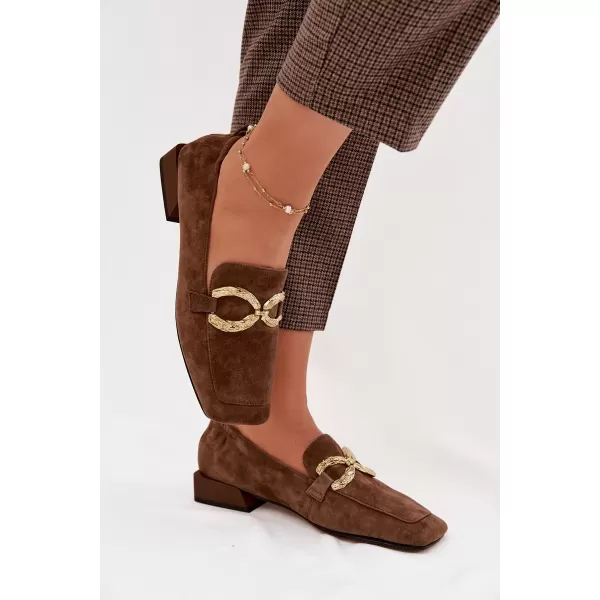  Dámské mokasíny D&A CR61-3115 BROWN 