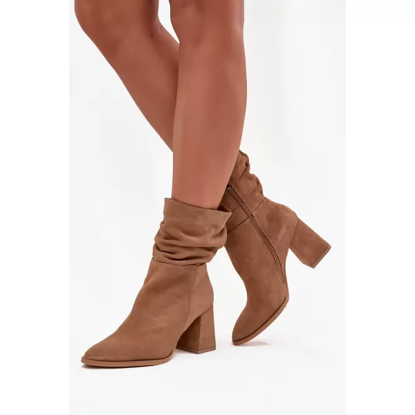  Dámské kozačky ZAZOO 4216 BEIGE 