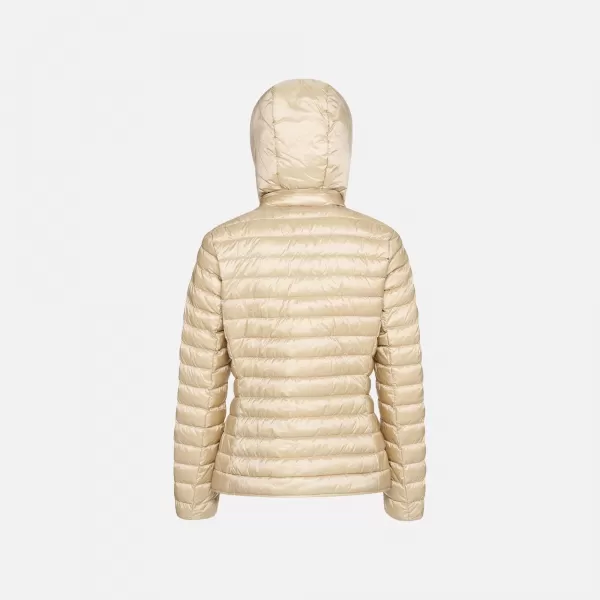  Dámská péřová bunda GEOX JAYSEN G012393 BÉŽOVÁ 