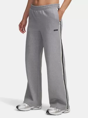 Dámské sportovní kalhoty UNDER ARMOUR ICON HWT FLC PUDDLE PANT 6004851-011 ŠEDÁ