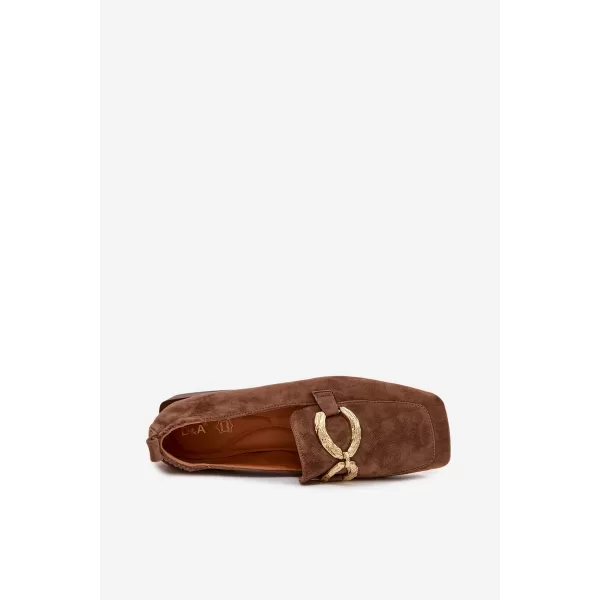  Dámské mokasíny D&A CR61-3115 BROWN 