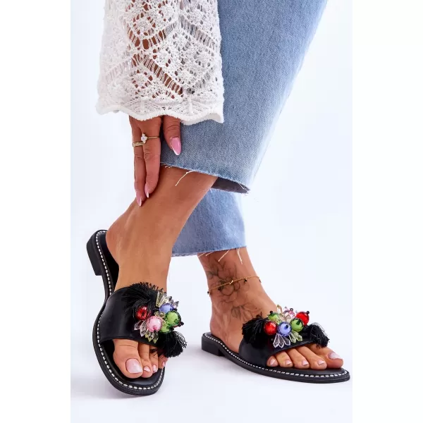  Dámské pantofle S.BARSKI KV-2775-47 BLACK 