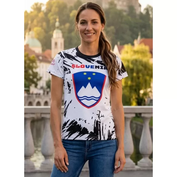  Dámské tričko premium ALTISPORT VOJ/ALW036SI/TR01 ABSTRAKCE 