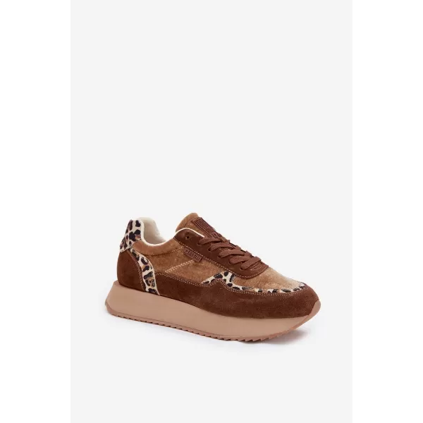  Dámské tenisky BIG STAR OO274A313 BROWN/BEIGE 
