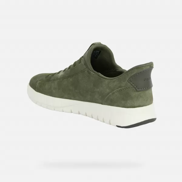  Pánské tenisky GEOX FLEXTRIDE PLUS FAST IN G014646 KHAKI 