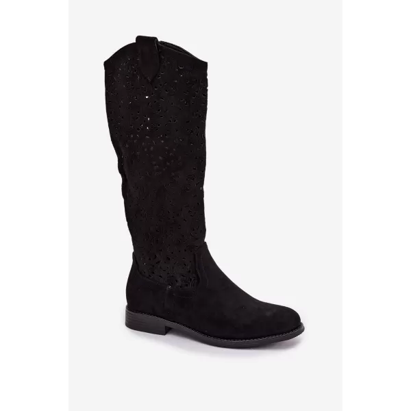  Dámské kozačky S.BARSKI HY61-8023 BLACK 