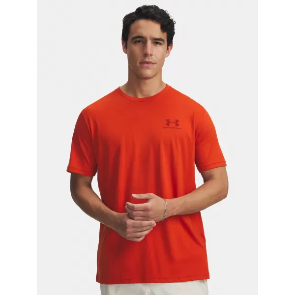  Pánské triko UNDER ARMOUR UA M SPORTSTYLE LC SS 1326799-842 ORANŽOVÁ 