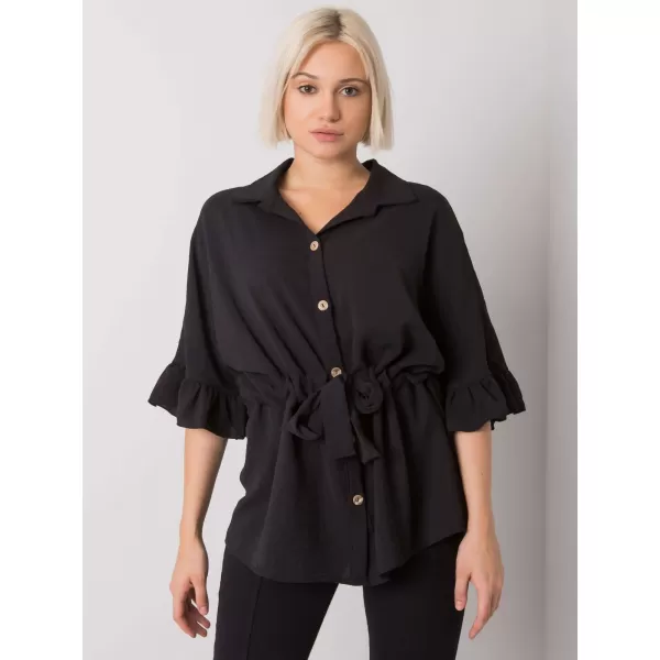  Dámská halenka RUE PARIS CHA-BZ-3576.25 NOIRE 