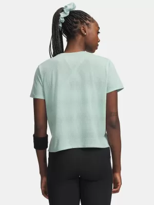 Dámské triko UNDER ARMOUR UA VELOCITI SHORTSLEEVE 6009540-703 ZELENÁ