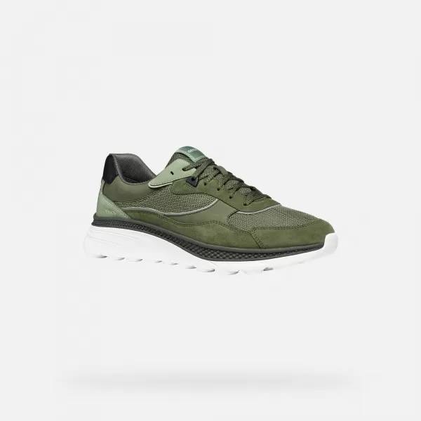  Pánské tenisky GEOX SPHERICA ACTIF X1 G014566 KHAKI 