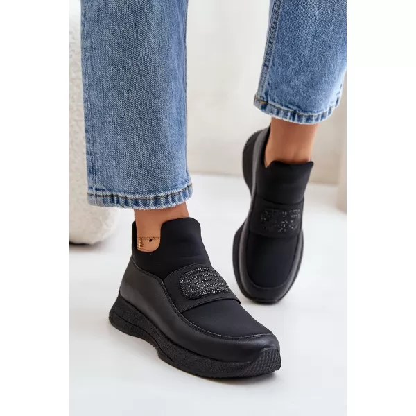  Dámské boty na platformě ARTIKER 55C0035 BLACK 
