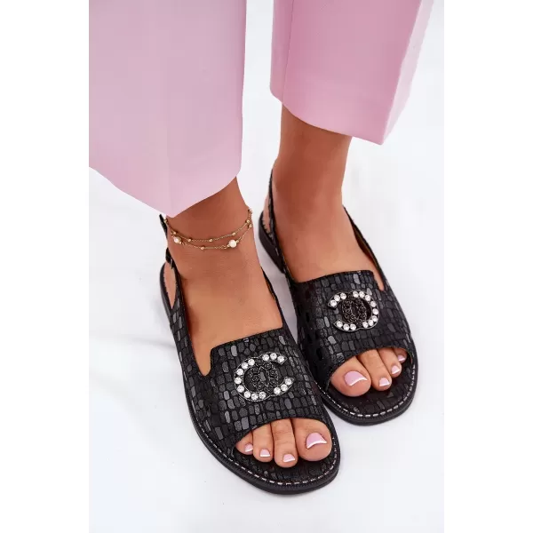  Dámské sandály S.BARSKI KV51-096 BLACK 