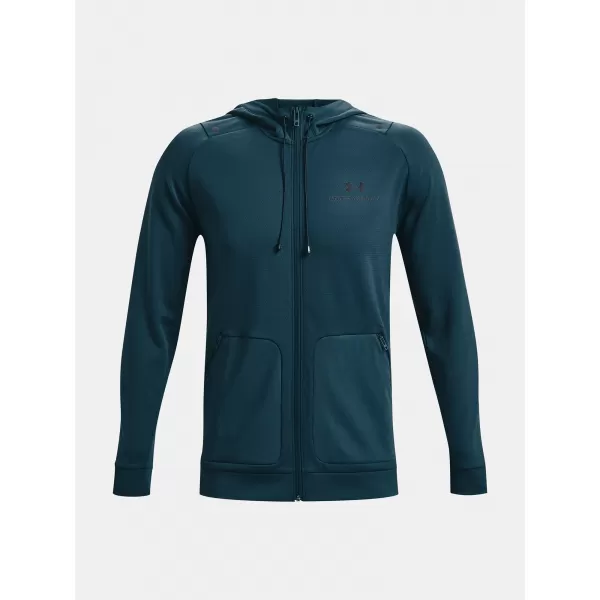  Pánská mikina UNDER ARMOUR RUSH ALL PURPOSE FZ HD MODRÁ 