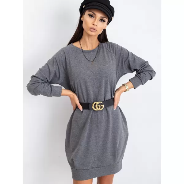  Dámské šaty BASIC FEEL GOOD RV-TU-5184.93P DARK GREY 