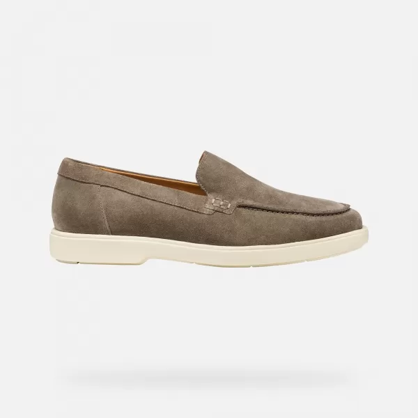  Pánské mokasíny GEOX SPHERICA EC17 G014394 ŠEDÁ 