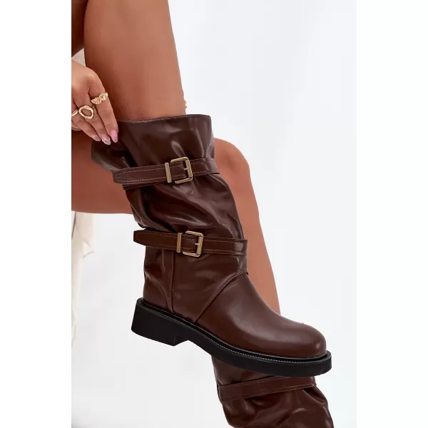  Dámské kozačky BOTO HALVESSA 39587 BROWN 