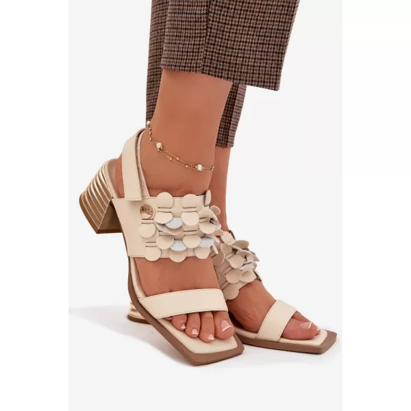 Dámské sandály D&A CR61-3062 BEIGE 