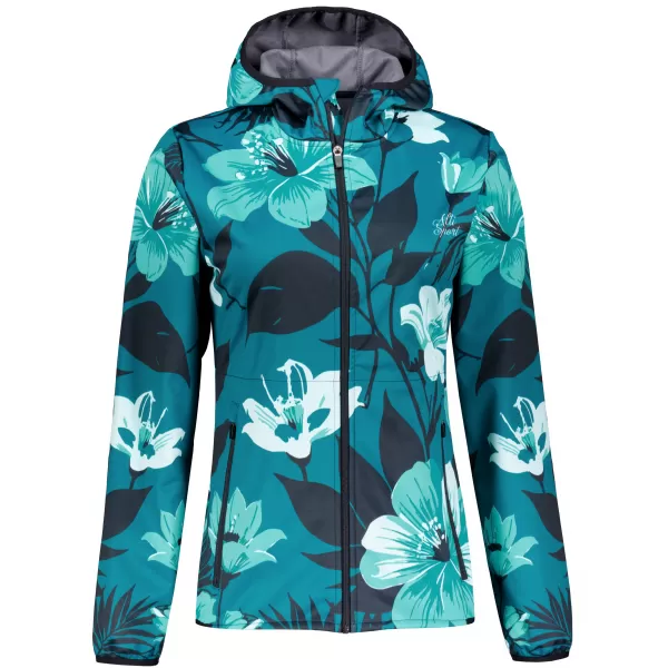  Dámská softshellová bunda premium ALTISPORT VOJ/ALW115JACK01 PETROLEJOVÁ 