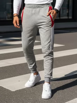 Pánské kalhoty DSTREET SVĚTLE ŠEDÁ