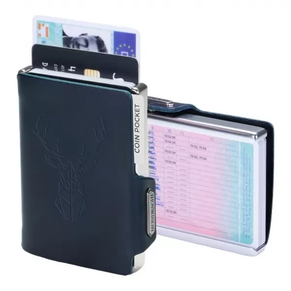  Peněženka MONDRAGHI Silhouette Modern Deer BLUE 