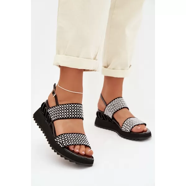  Dámské sandály D&A CR61-3067 BLACK 