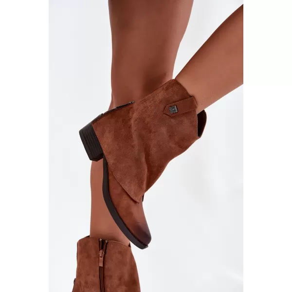  Dámské boty na podpatku BOTO SYLVETTE 39097 CAMEL 