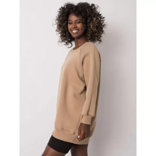  Dámská mikina EX MODA EM-BL-623.06 DARK BEIGE 
