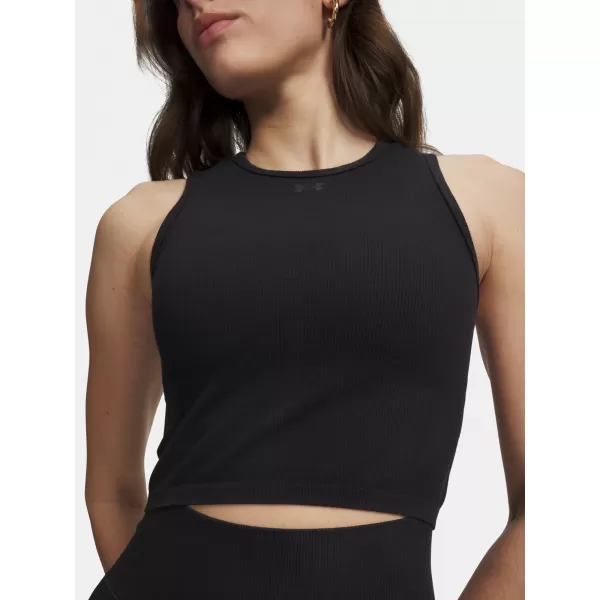 Dámské tílko UNDER ARMOUR SEAMLESS COTTON HAND TANK 6011132-008 ČERNÁ 