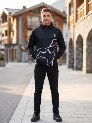 Pánská softshellová bunda premium ALTISPORT VOJ/ALM073JACK01 ČERNÁ