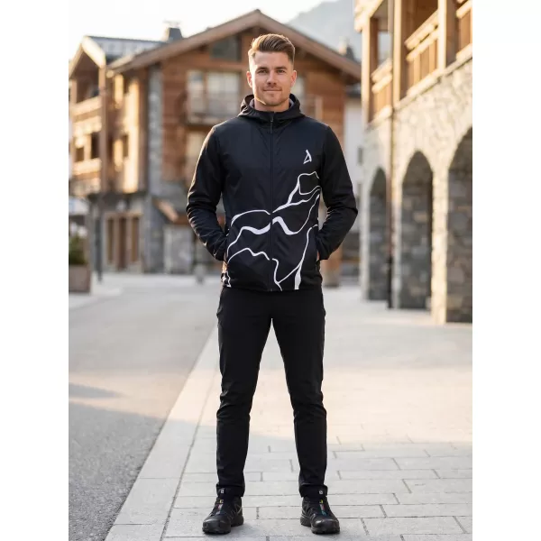  Pánská softshellová bunda premium ALTISPORT VOJ/ALM073JACK01 ČERNÁ 