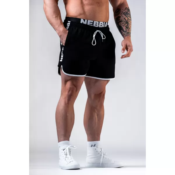  NEBBIA Teplákové šortky HERO 295 BLACK 