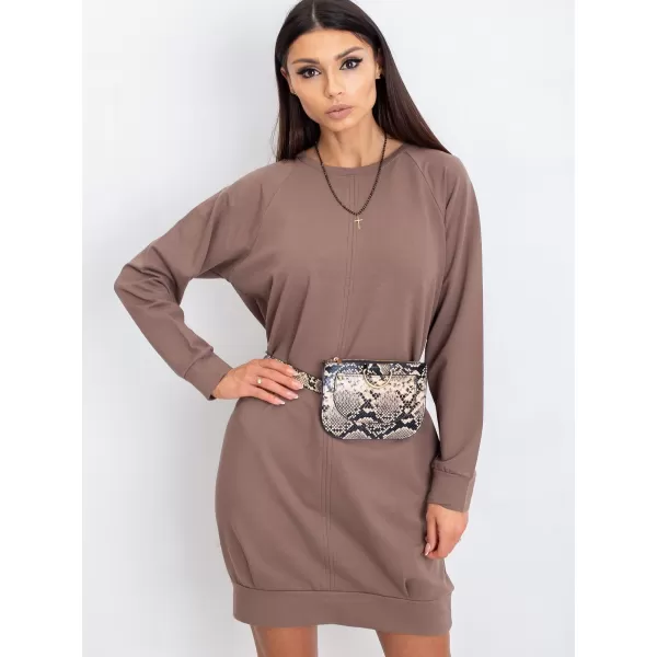  Dámské šaty BASIC FEEL GOOD RV-TU-5184.93P BROWN 