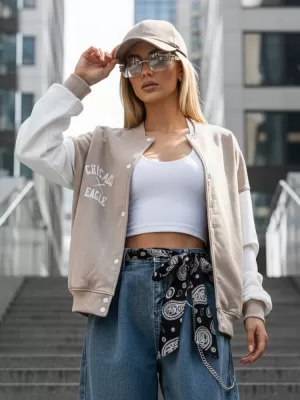 Dámská bunda DSTREET BÉŽOVÁ