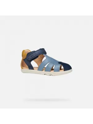 Chlapecké sandály GEOX SANDAL STEPPIEUP B656PC000CLC0916 MODRÁ