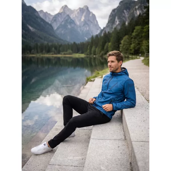  Pánská softshellová bunda premium ALTISPORT VOJ/ALM079JACK01 MODRÁ 