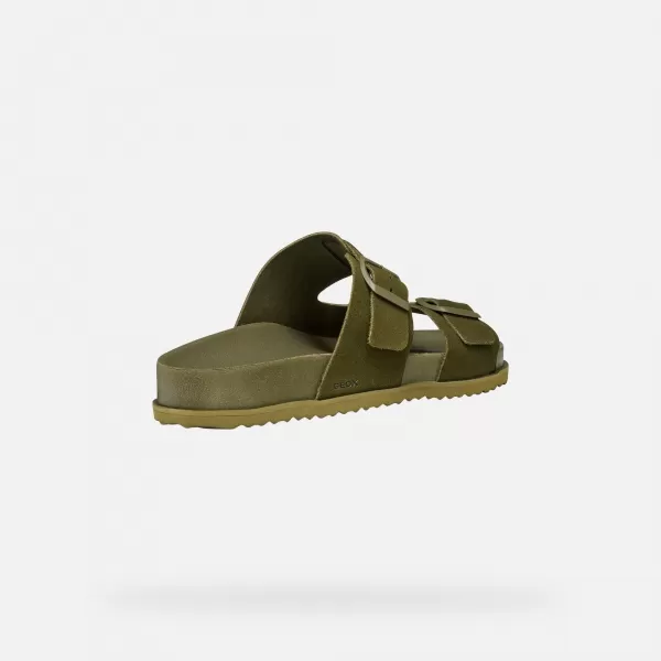  Pánské pantofle GEOX PARNAIBA G014431 KHAKI 