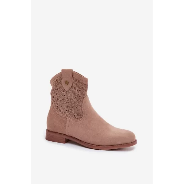  Dámské boty S.BARSKI HY61-8025 BEIGE 
