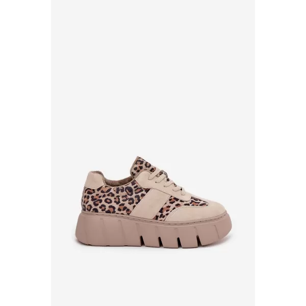  Dámské tenisky VINCEZA LEOPARDO BEIGE 