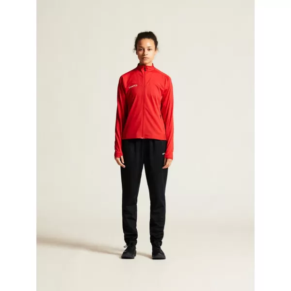  Dámská tréninková bunda CRAFT TW Evolve 2.0 Full Zip Jacket W JASNĚ ČERVENÁ 