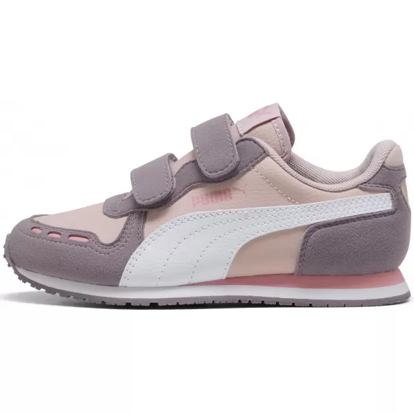  Dětské boty PUMA CABANA RACER SL 20 V PS 383730-22 MAUVE MIST/WHITE/PLUM JAM 
