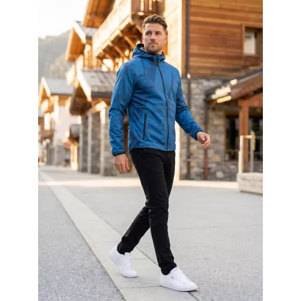  Pánská softshellová bunda premium ALTISPORT VOJ/ALM079JACK01 MODRÁ 