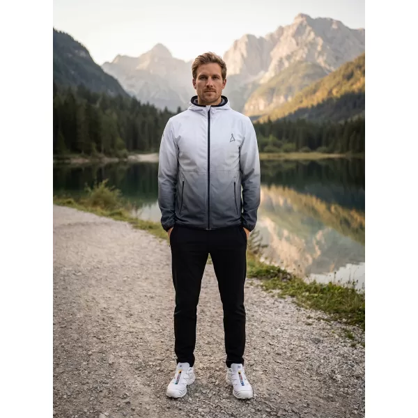  Pánská softshellová bunda premium ALTISPORT VOJ/ALM126JACK01 ČERNOBÍLÁ 