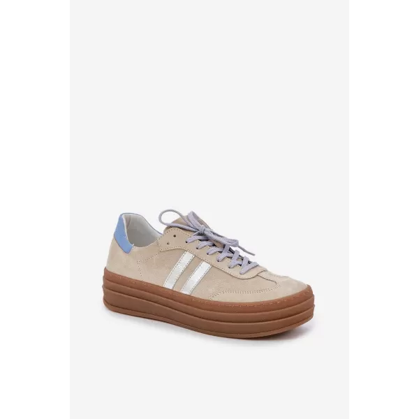  Dámské boty ZAZOO N1068S4 BEIGE 
