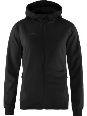 Dámská bunda s kapucí CRAFT Corp. ADV Unify Hoodie Jacket W ČERNÁ