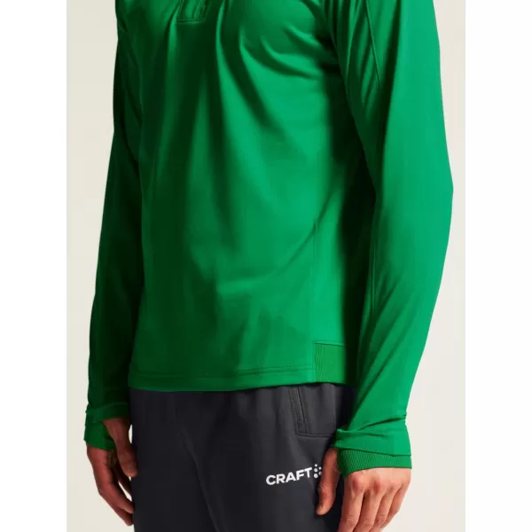 Pánská tréninková bunda s 1/4 zipem CRAFT TW Evolve 2.0 Half Zip M TÝMOVĚ ZELENÁ 