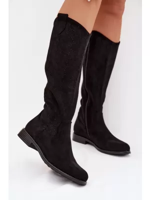Dámské kozačky S.BARSKI HY61-8022 BLACK