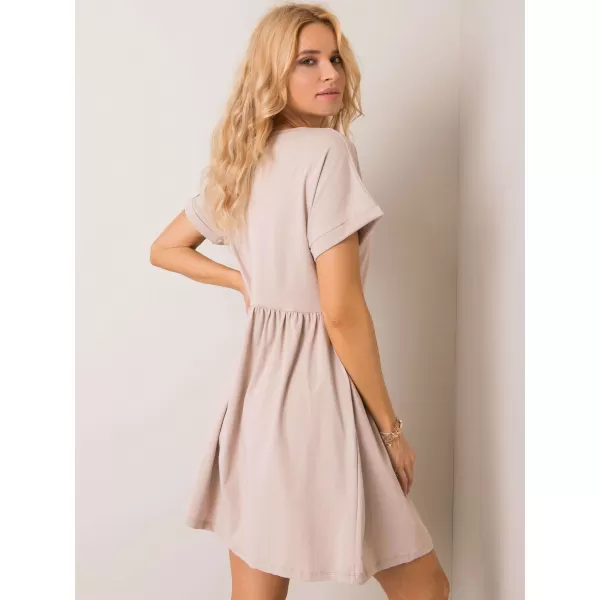  Dámské šaty RUE PARIS RV-SK-5672.03P BEIGE 