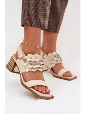 Dámské sandály D&A CR61-3062 BEIGE
