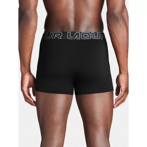  Pánské boxerky UNDER ARMOUR M PERF COTTON 3IN (3KS) 1383891-001 ČERNÁ 
