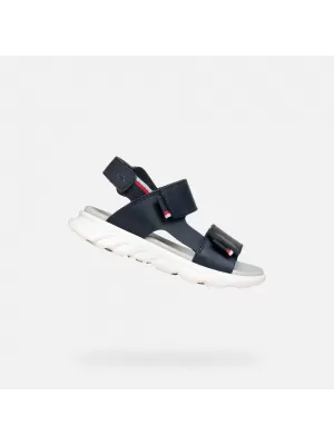 Chlapecké sandály GEOX SANDAL AIRADYUM J55F1B0009BC0735 TMAVĚ MODRÁ